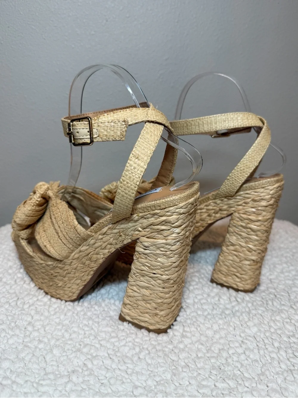 Steve Madden Raffia Platform Heels